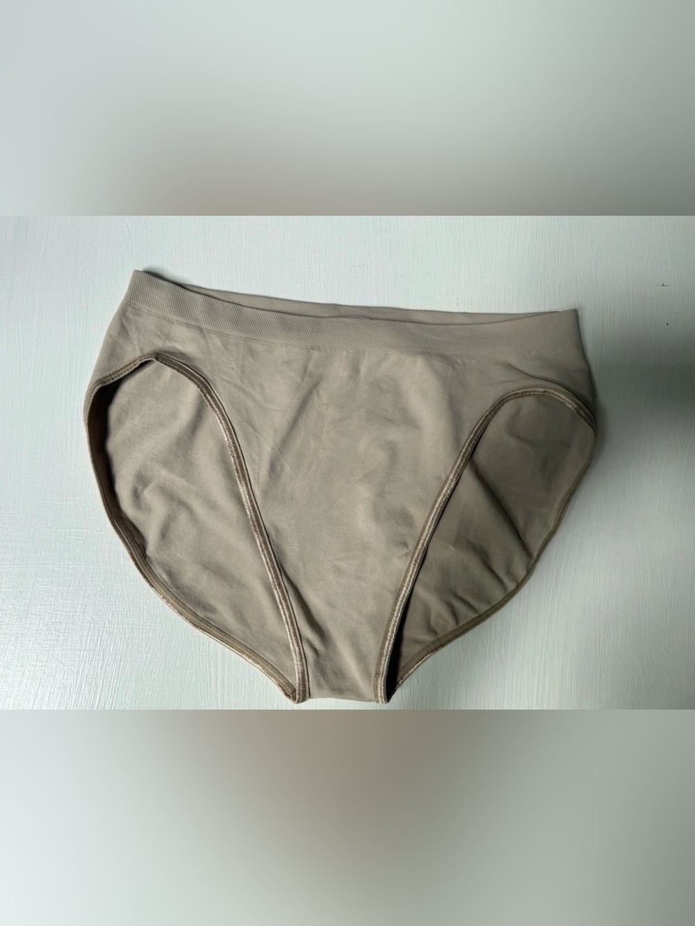 Hanro Neutral High-Waist Swim Bikini Briefs in Taupe